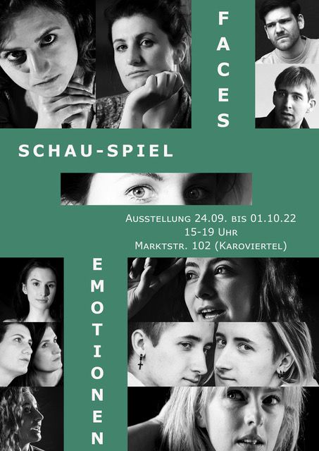 FACES / SCHAU-SPIEL / EMOTIONEN Plakat